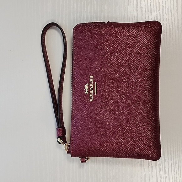 Coach Handbags - Coach Sparkly Plum Wristlet 6 * 4